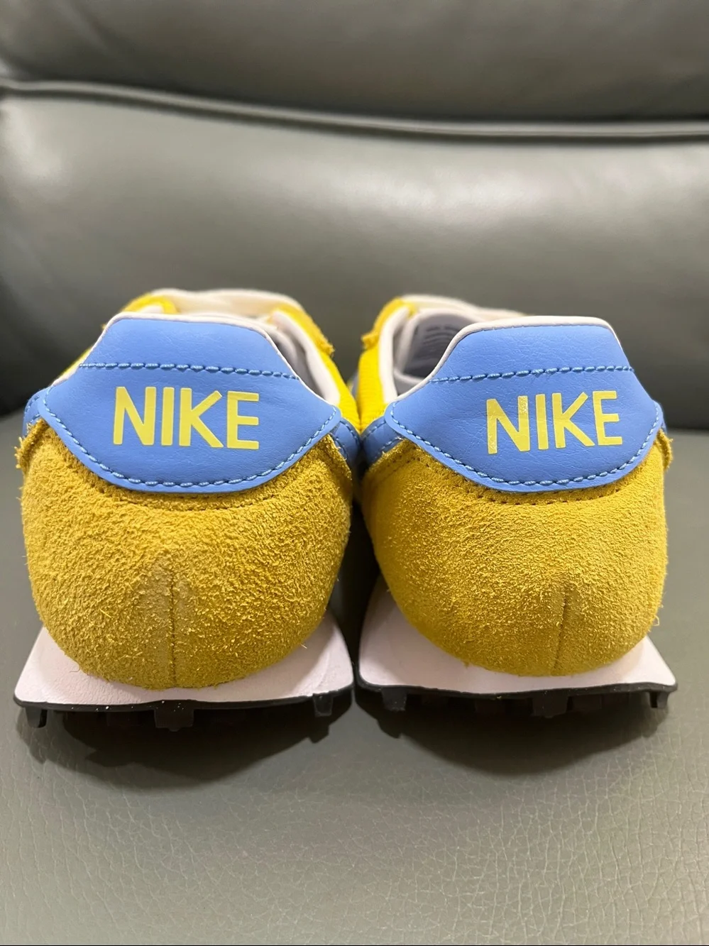 Nike LD 1000 Yellow Sneakers with Blue Swoosh